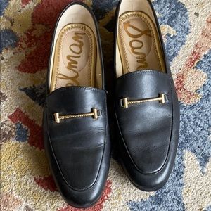 Sam Edelman black leather loafers. Size 7